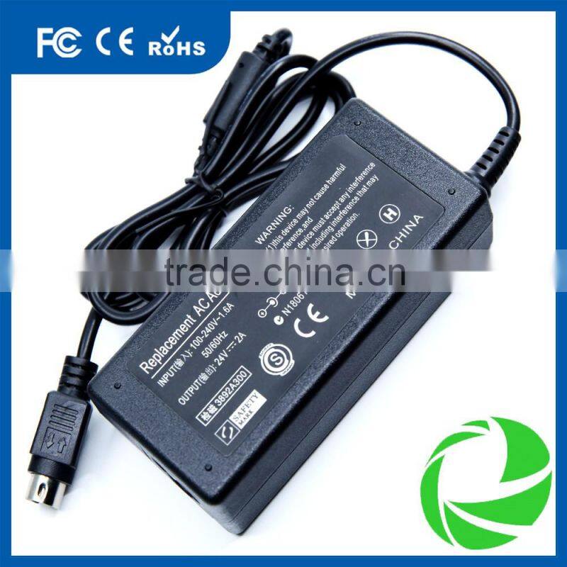CE ROHS fcc approved 72W power adapter single output switching power supply 24v 3a smart power adapter supply