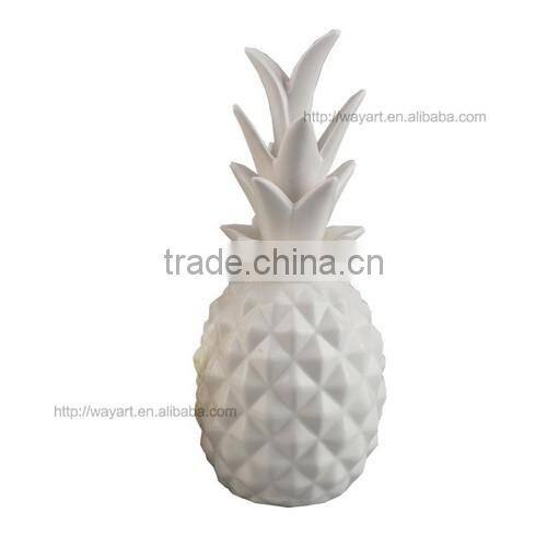 Decorative Gold Ceramic Pineapple canister