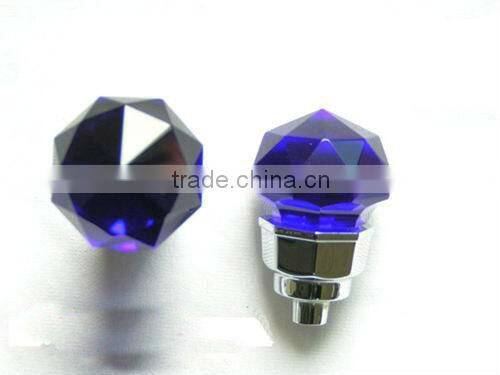 Cobalt Blue Glass Crystal Bottle Wine Stopper
