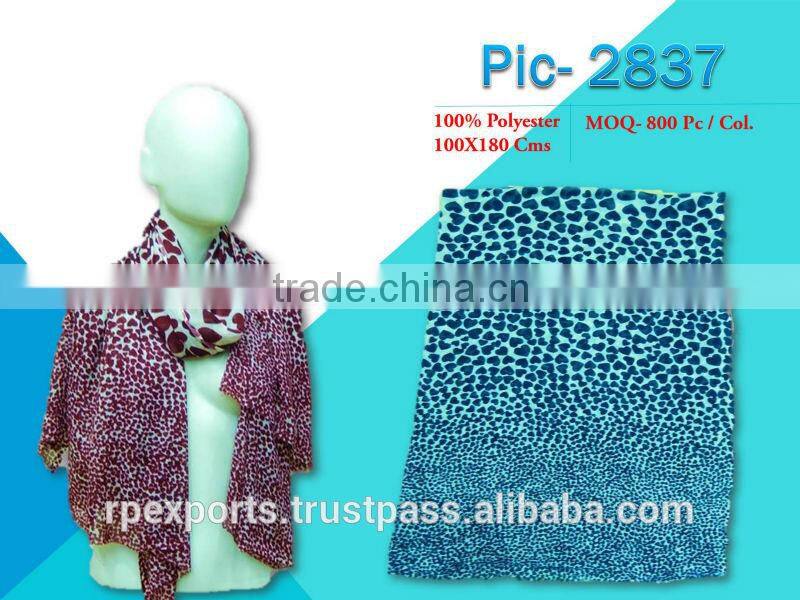 New fancy summer poly spun scarf