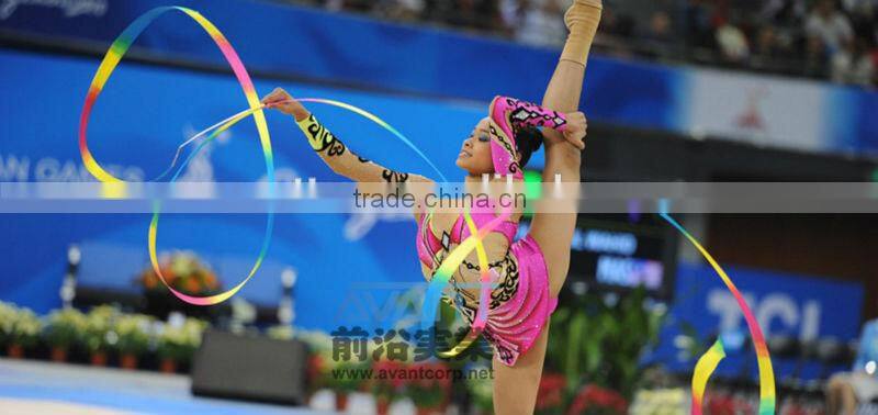 Gym Dance Ribbon Rhythmic Art Gymnastic Streamer with Twirling Rod