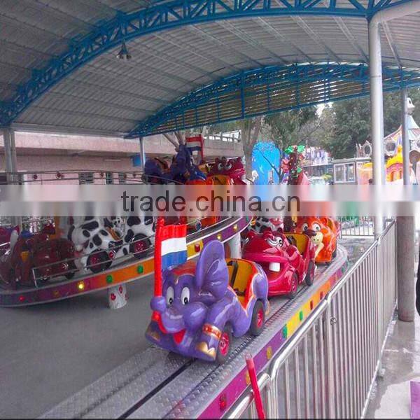 Theme park kids game equipment electric track train for children sale
