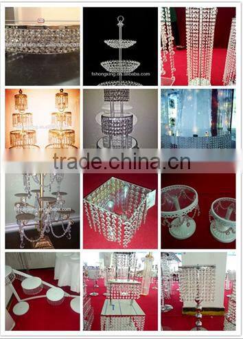 good quality table decor crystal wedding cake stands for wedding decor