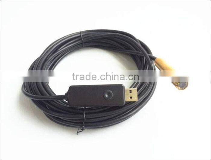 portable Mini 14mm Dia length 3m Borescope usb snake industrial endoscope Camera