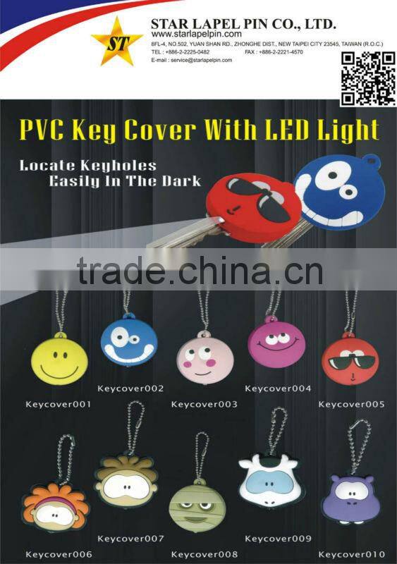 Promotional Soft PVC Led light Keychain