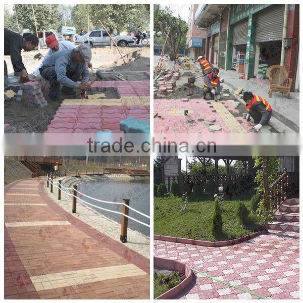 plastic modling paver block