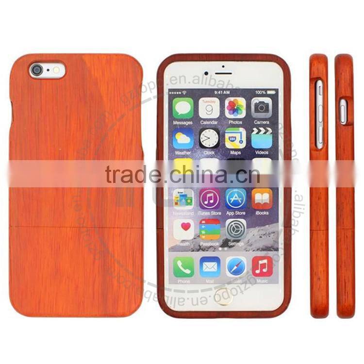Real wood wooden Separated up and down The wooden shell phone case cover for iphone 6 6s plus