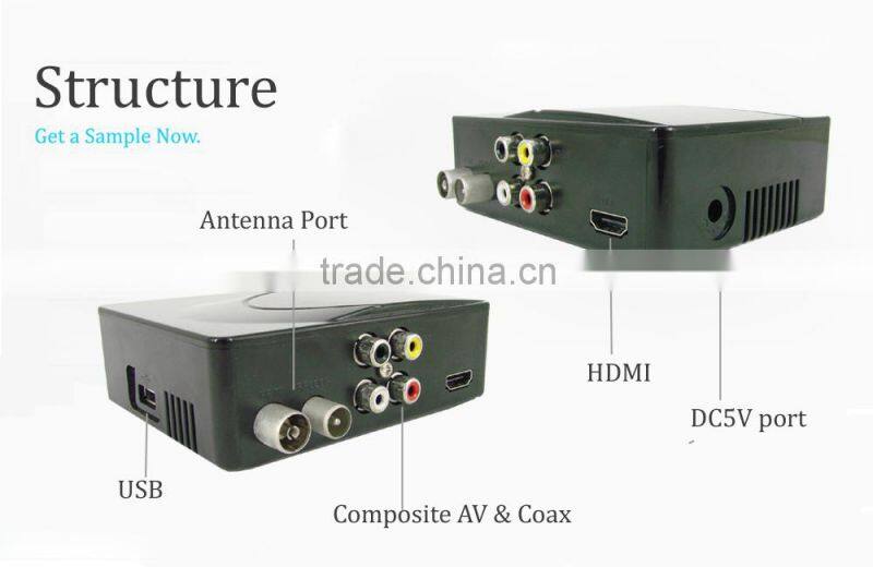 Mini Smart Design DVB-T2 Terrestrial Multi TV Receiver with HD Output