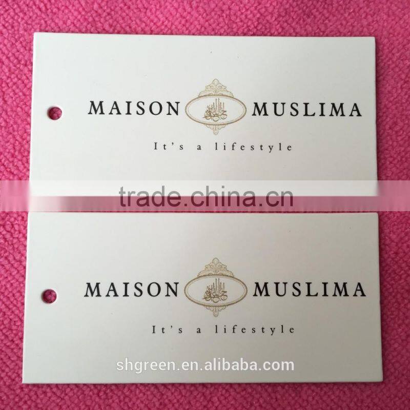 Lovely design paper hangtag for women's dress