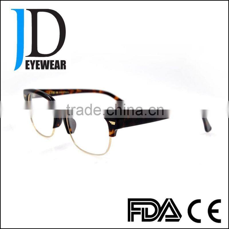 double frame compound eye glasses with metal bar,eye glasses frames high quality brand name