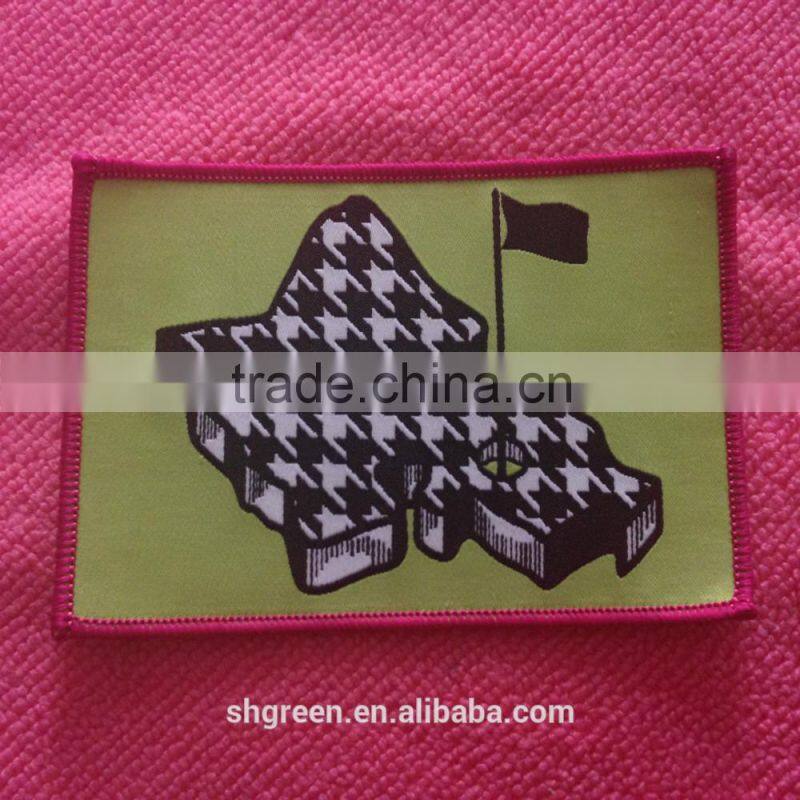 cloth badge,damask woven badge for jersey