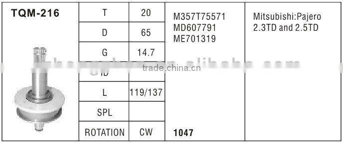 STARTER DRIVE ZHONG ZHEN