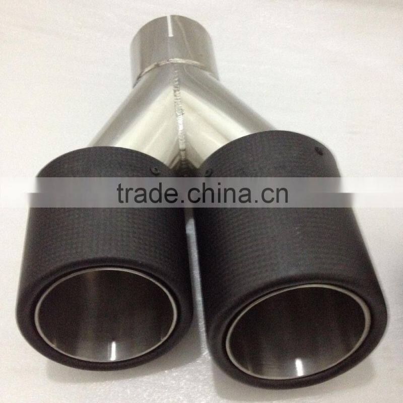 Universal Carbon muffler pipe/carbon dual exhaust tips