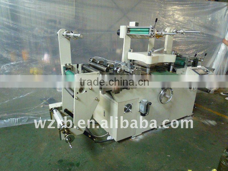 MQ-320 adhasive label flatbed die cutting Machine with hot stamp
