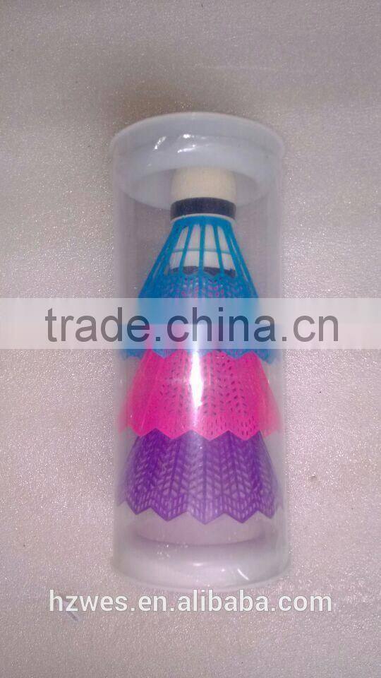 3PCS Colorful plastic badminton