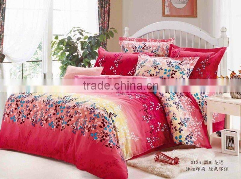 100 % polyester fabric home textile fabric for bedsheet inroll for home textile fabric