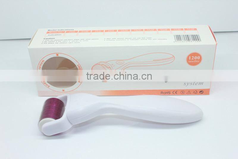 1200 titanium meso roller/titanium derma roller skin roller, hair roller, body roller