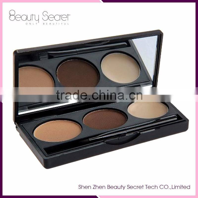 3 color Eye Brow Palette Professional Make up Eyebrow kit