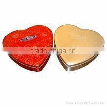 various size heart shape tin box for wholesale