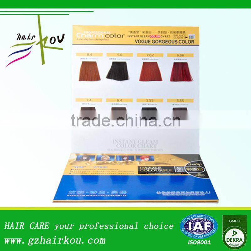 OEM/Professional Hair Color Chart From GMPC Manufacturer