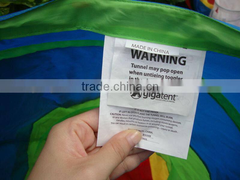 pop up toy tunnel for children