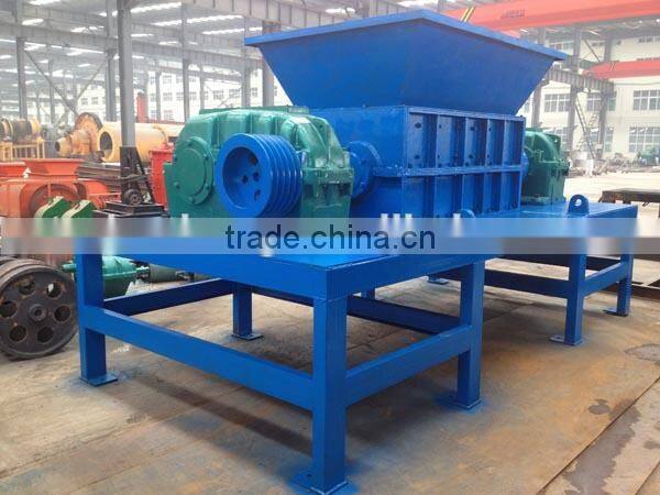 Model 600 double shaft shredder for watse tyre recycling