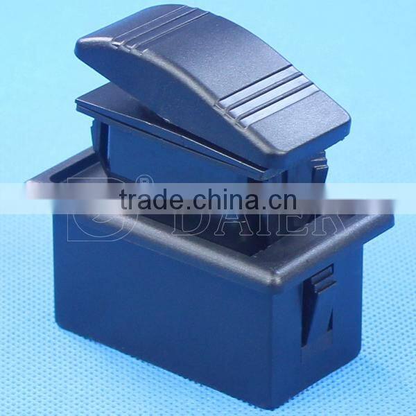 3 Lens 2 Pin Black ON-OFF Marine Switch Without Light