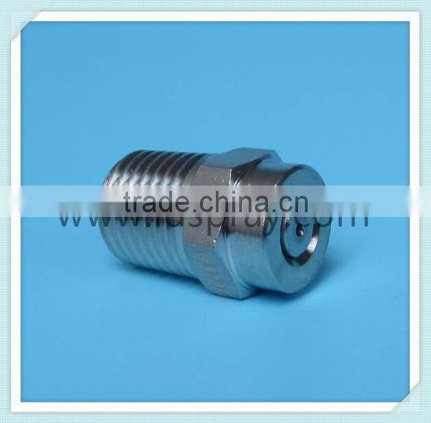Stainless steel high pressure water flat fan spray injector nozzles