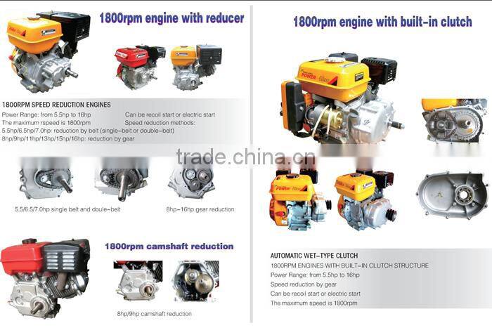 super power air-cooled 4stroke 192f 16hp half cut engine