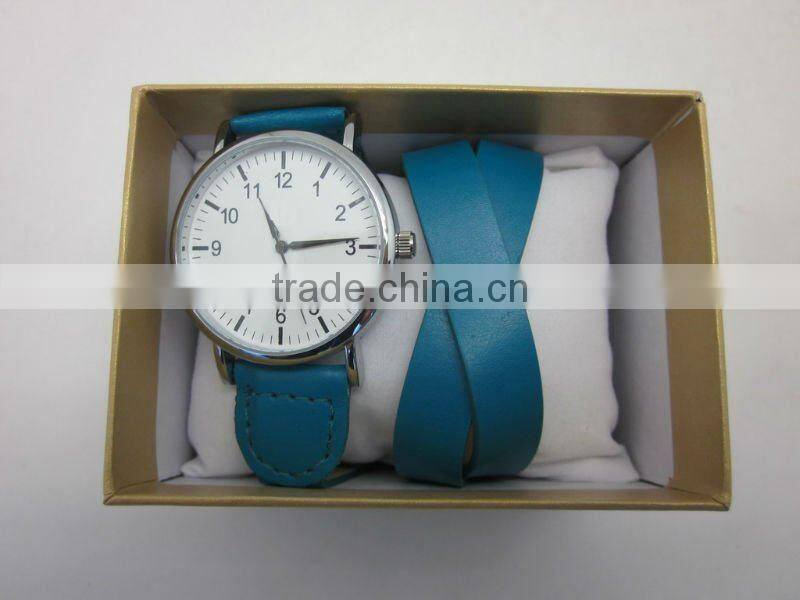 2012 long leather strap wrist watches ladies