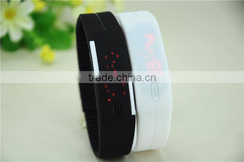 silicone digital watch silicone watch silieone led watch bracelet watch silicone bracelet with digital watch LED watch