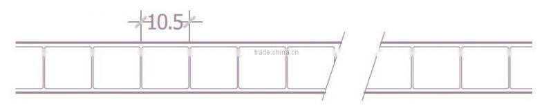 UV Coated Twinwall Hollow Polycarbonate Sheet Greenhouse
