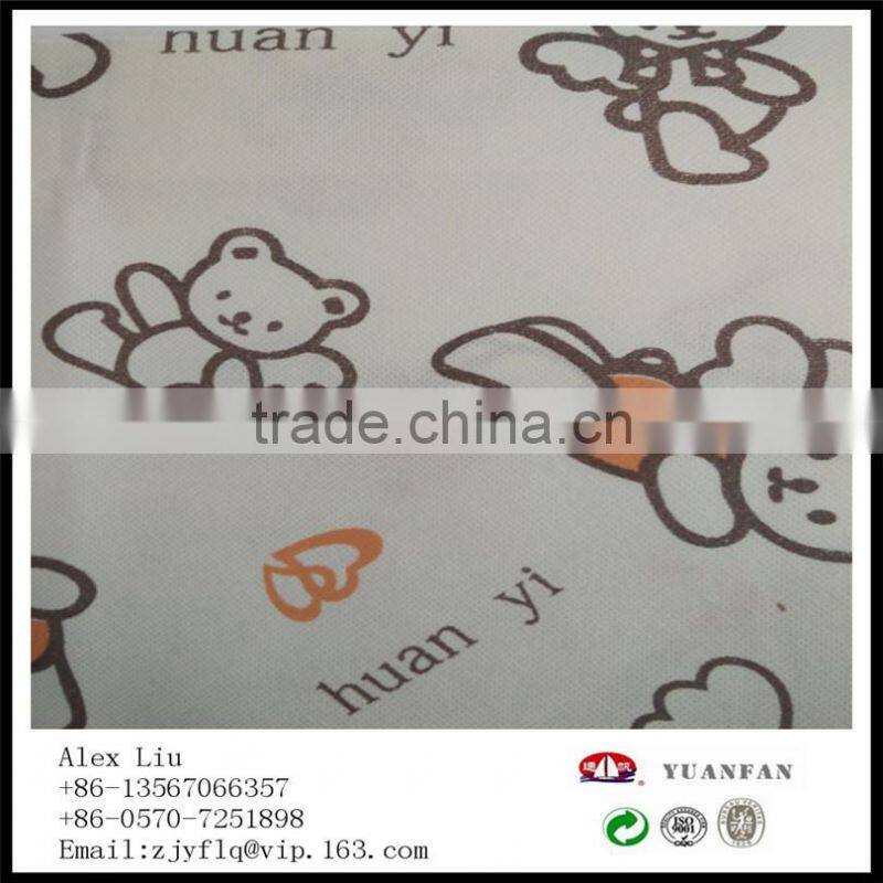 Custom all kinds of color and pattern of the printing non-woven fabric
