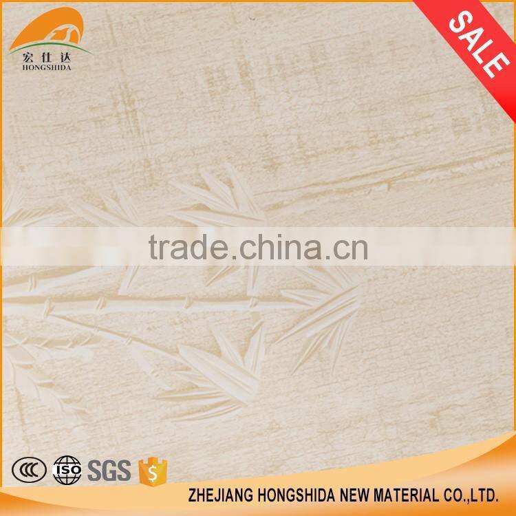 Wood grain decorative plastic wallpaper banboo pattern pvc film manufacturer
