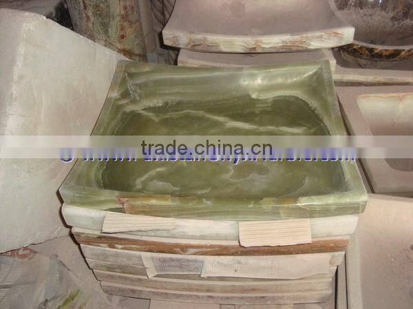 Permium Natural DARK GREEN ONYX RECTANGLE SINKS AND BASINS