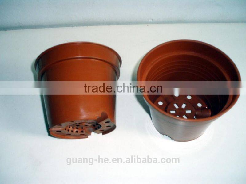 Biodegradable eco-friendly plastic decocrative plants pot
