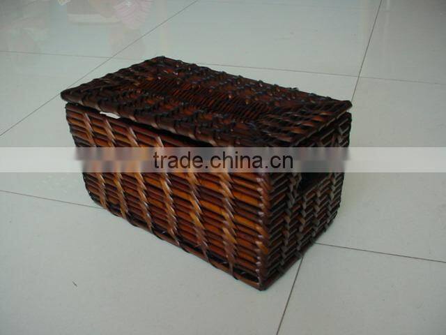 Hotsale multifunctional woven water hyacinth storage basket with spacer with cutting handle
