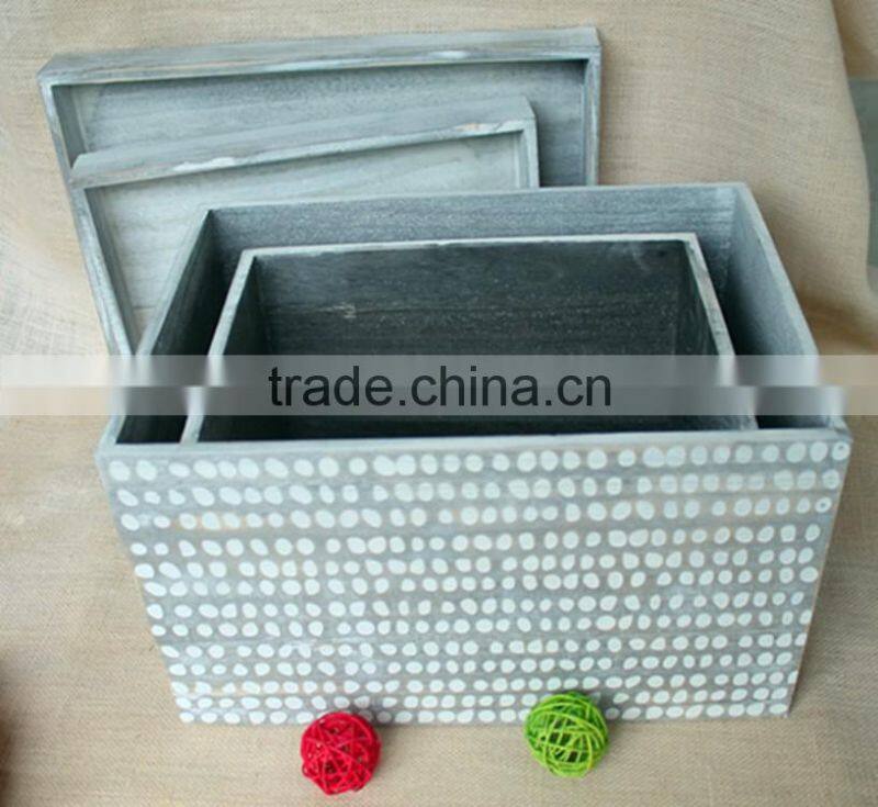2016 Hotsale High Quality Rectangle Wooden Packing Box