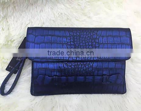 Girls crocodile pu leather clutch bag clutch evening bag for women