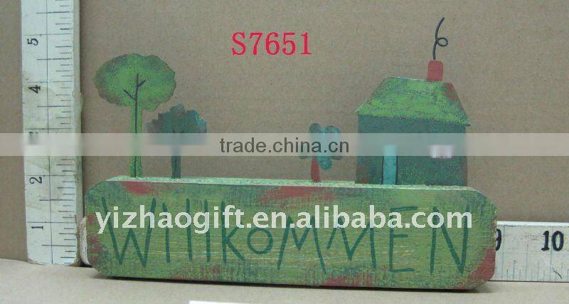 cheap hot sale antique wooden white snowman crafts,wood decor