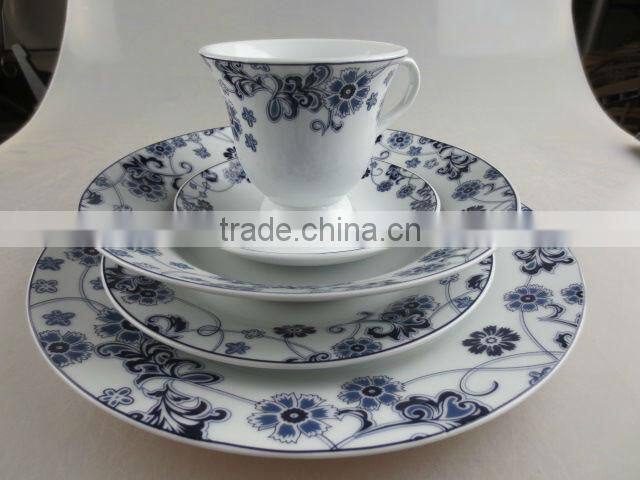 30 pcs porcelain decal dinner set