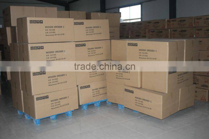 White Two Drawers Wooden Cabinet for Living Room Furnitures