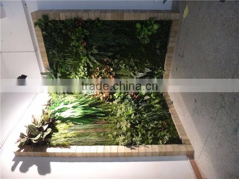 fake plant free combination grass flower green wall for hotel office decoration