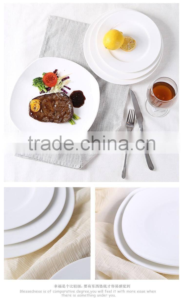 new dinner plate White Ceramic plate white porcelain plates