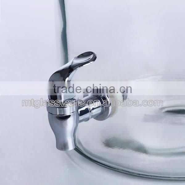 Hot sell high quality black chalkboard decal glass beverage jar with faucet