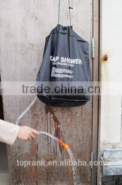 40L PVC solar shower bag, outdoor portable camping shower