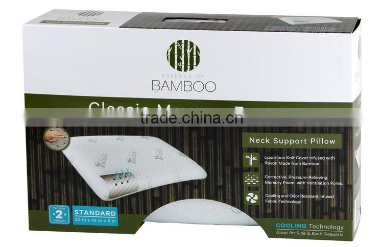 20*14*5cm Neck Support classic bamboo pillow shredded memory foam pillow