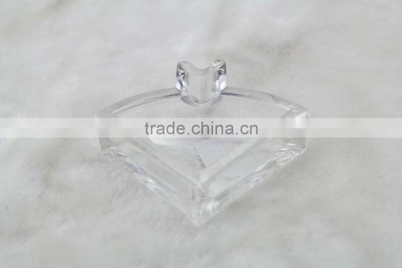 clear glass ashtray ,triangle shaped glass ashtray
