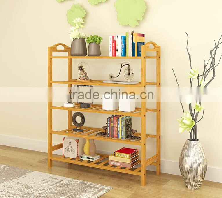 Hot selling economical pine wooden shoe rack