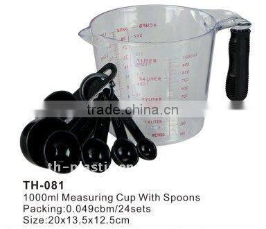 500ml Plastic measuring cup with spoon set